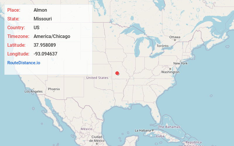Map of Almon