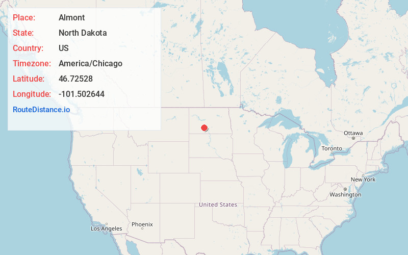 Map of Almont