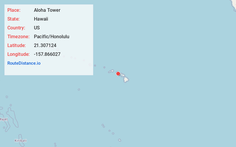Map of Aloha Tower
