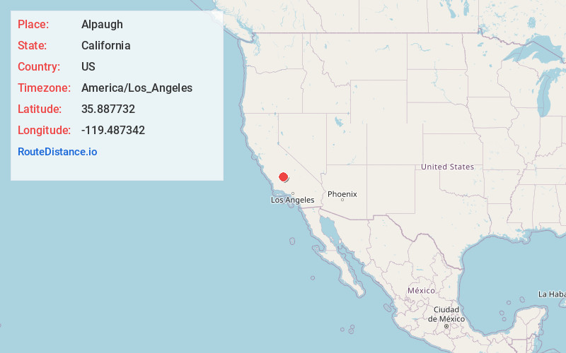 Map of Alpaugh