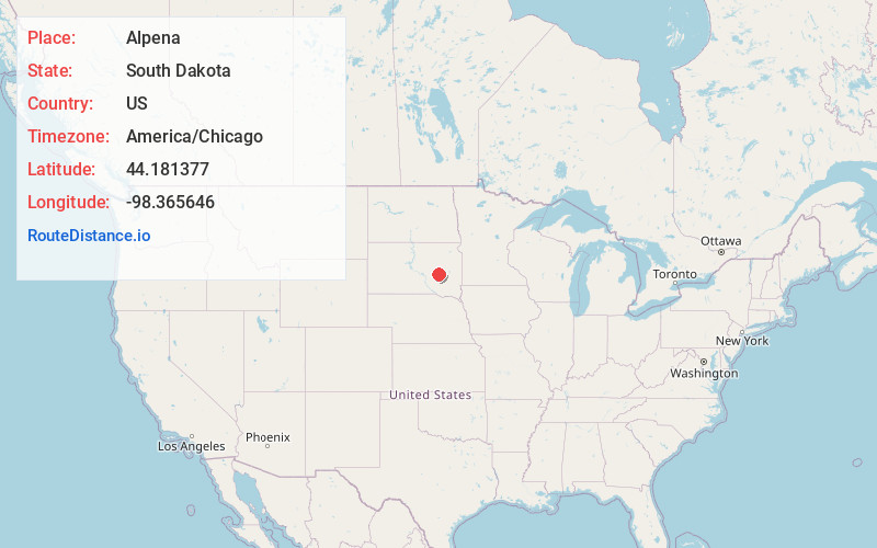 Map of Alpena