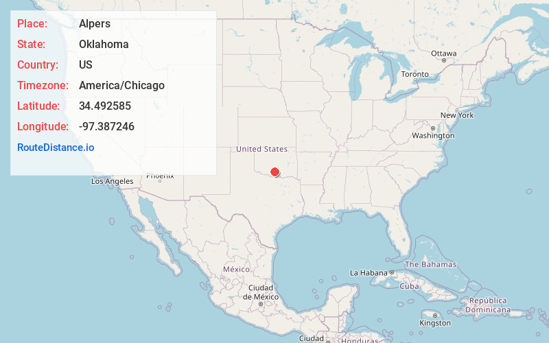 Map of Alpers