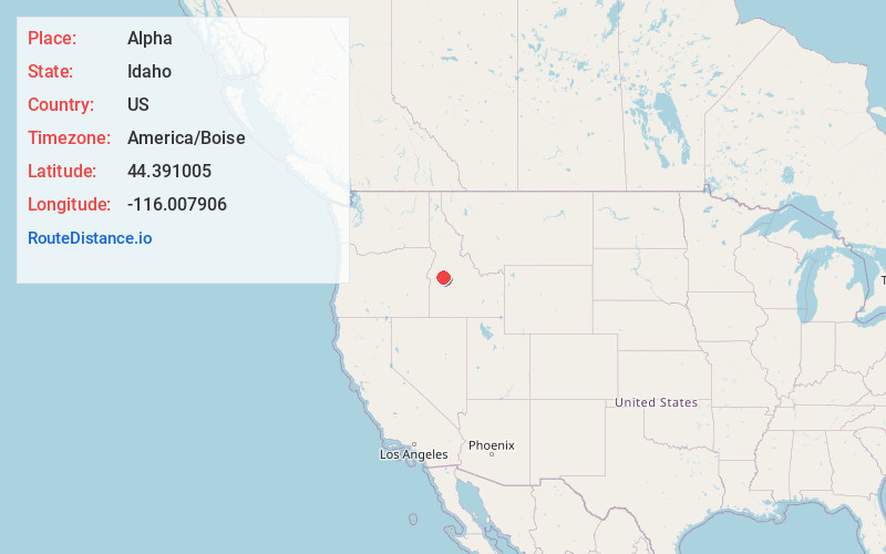 Map of Alpha