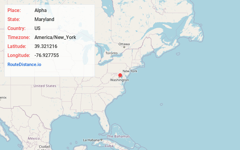 Map of Alpha