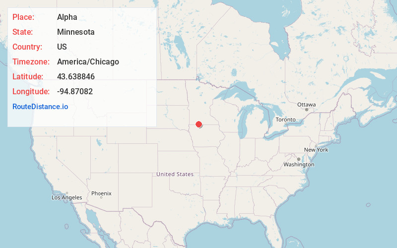 Map of Alpha