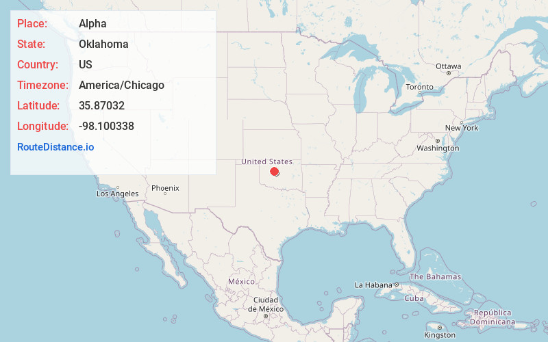 Map of Alpha