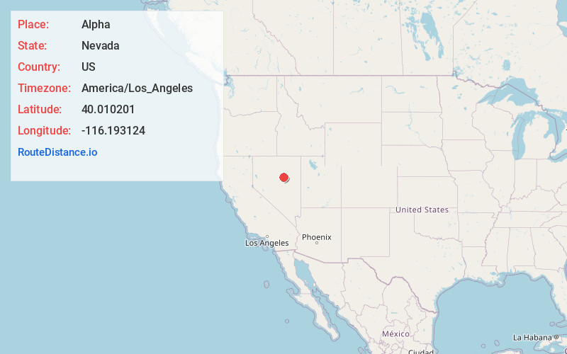 Map of Alpha