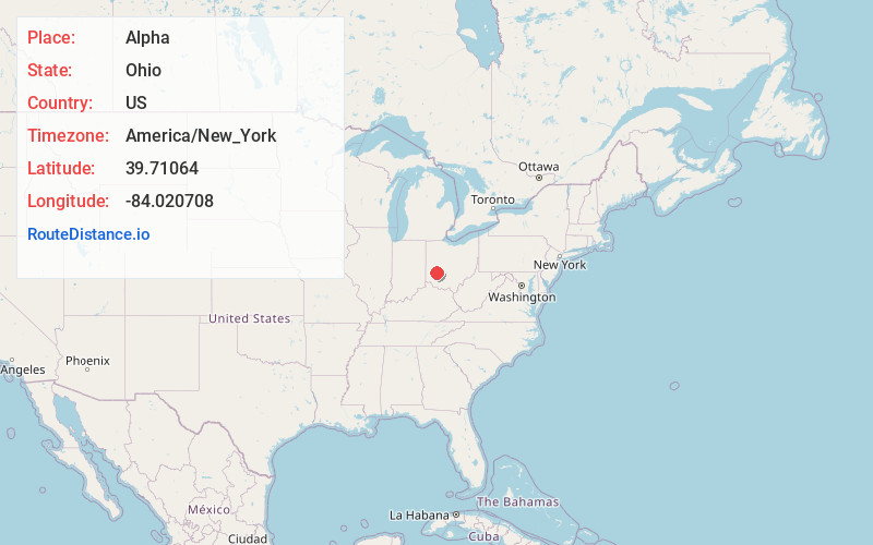 Map of Alpha