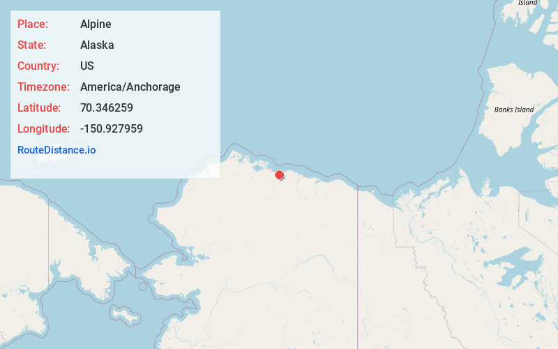 Map of Alpine