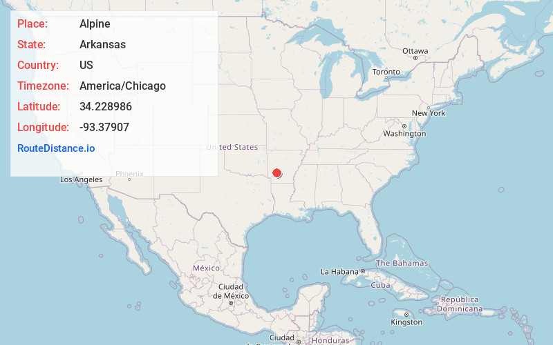 Map of Alpine