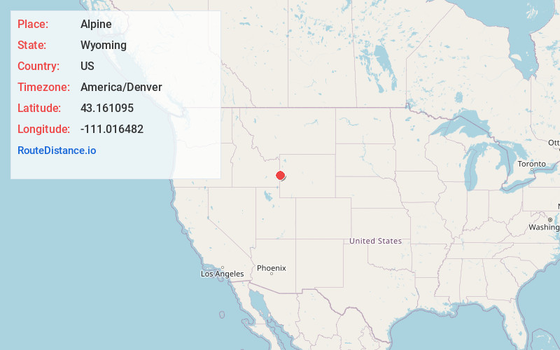 Map of Alpine