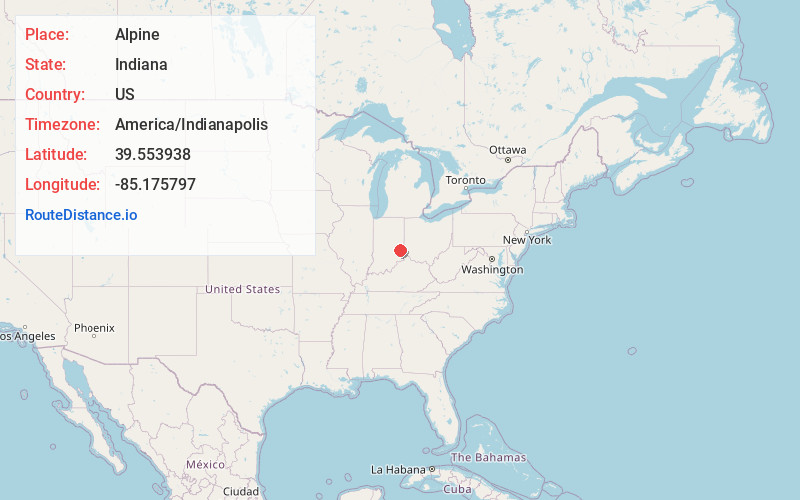 Map of Alpine