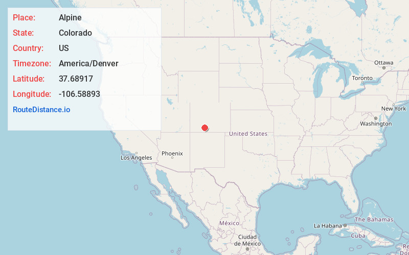 Map of Alpine