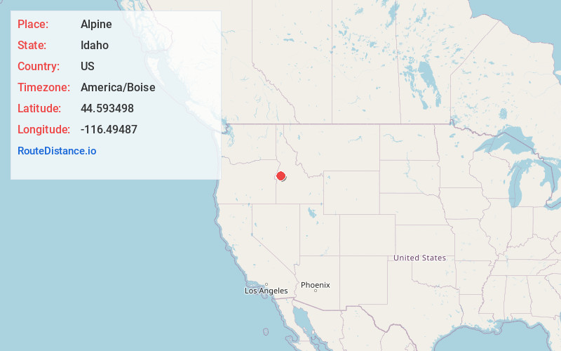 Map of Alpine