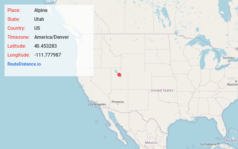 Map of Alpine