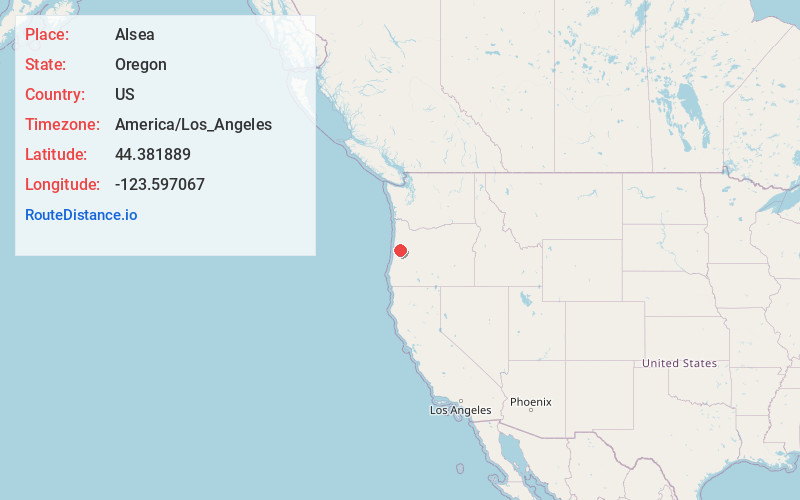 Map of Alsea