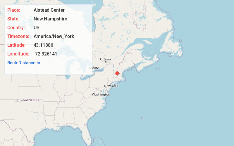 Map of Alstead Center