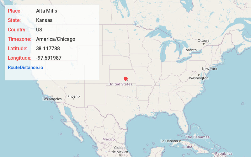 Map of Alta Mills
