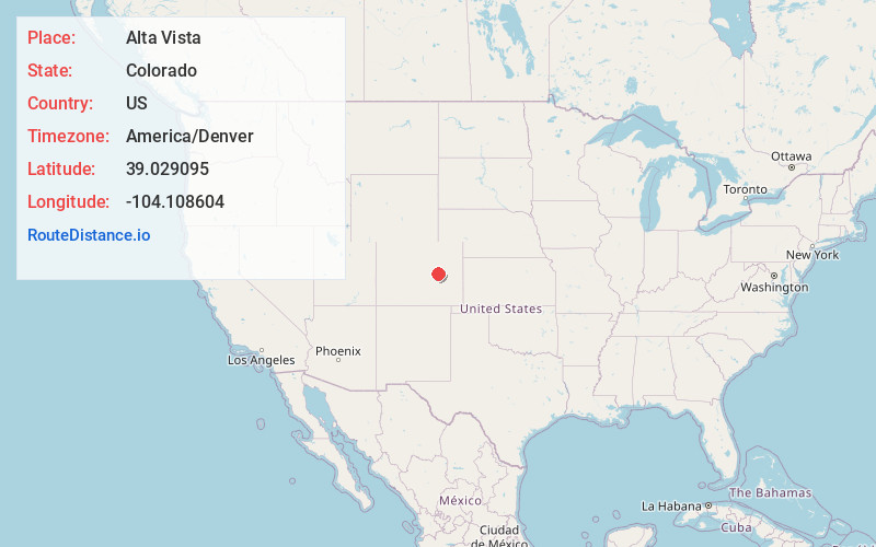 Map of Alta Vista