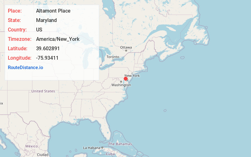 Map of Altamont Place
