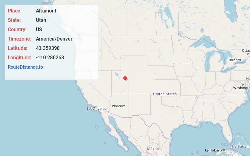 Map of Altamont
