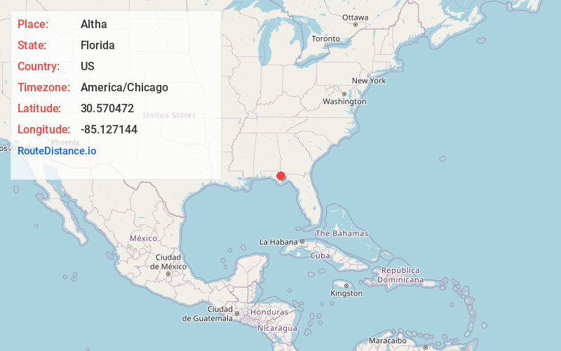 Map of Altha