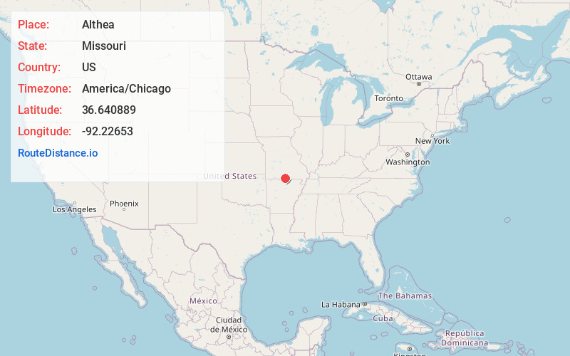 Map of Althea