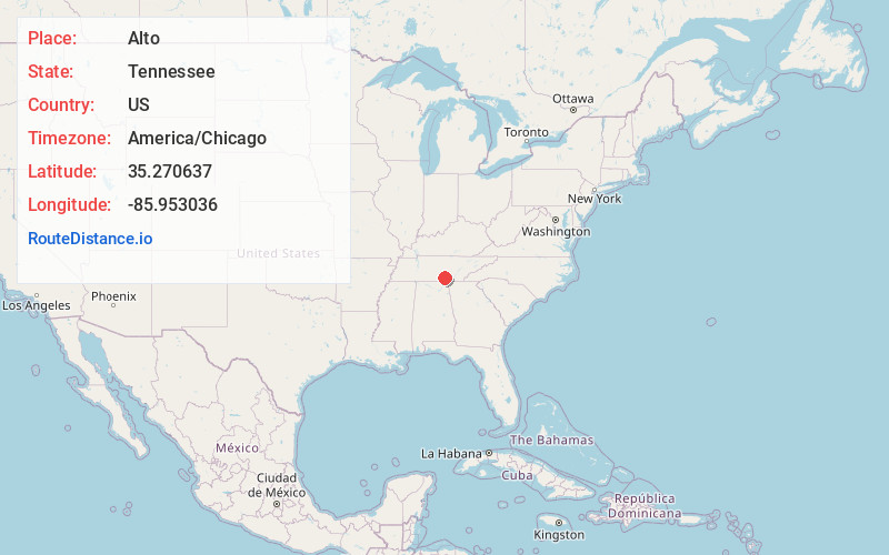 Map of Alto