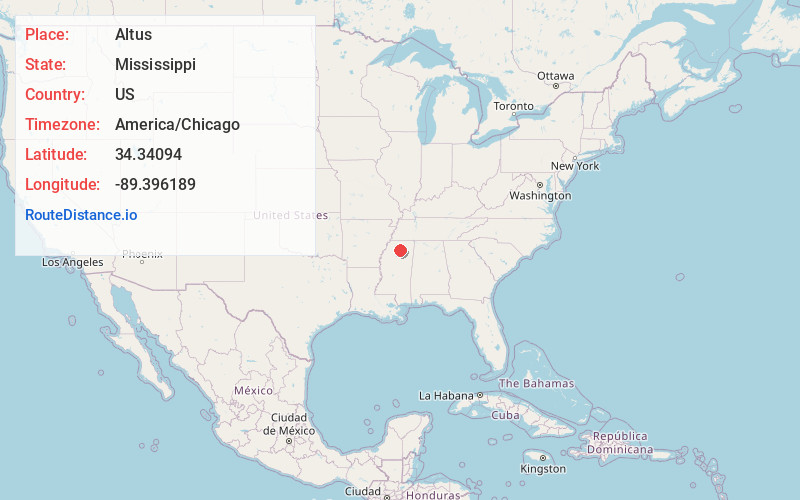 Map of Altus