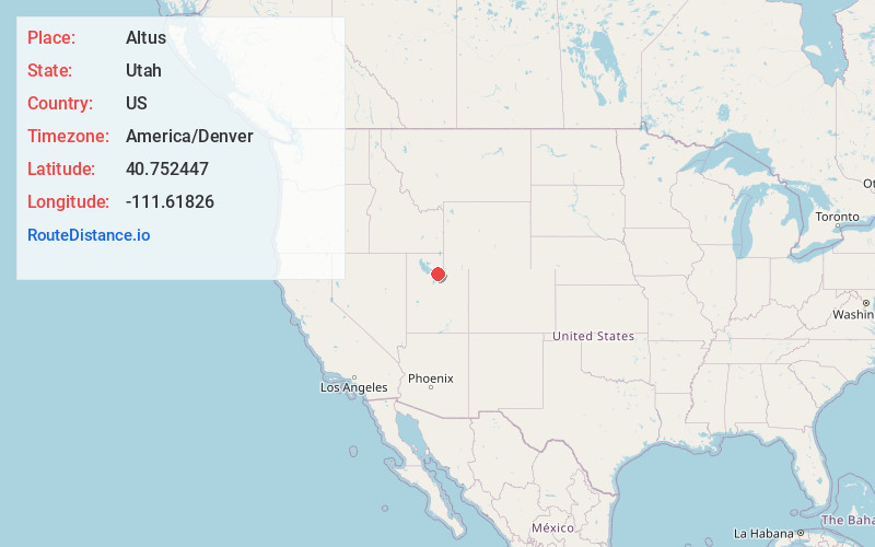 Map of Altus