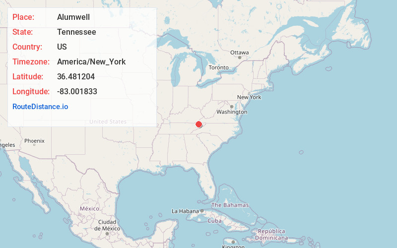 Map of Alumwell