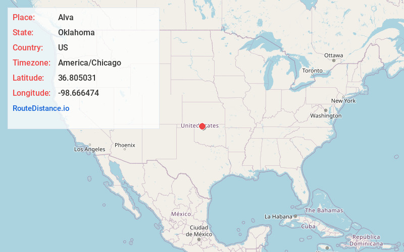 Map of Alva