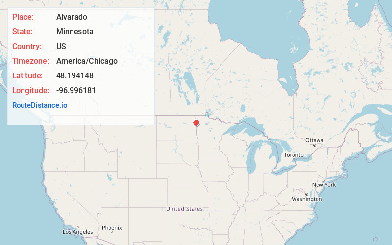 Map of Alvarado