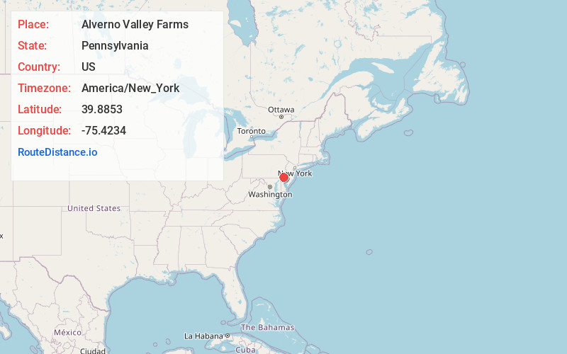 Map of Alverno Valley Farms