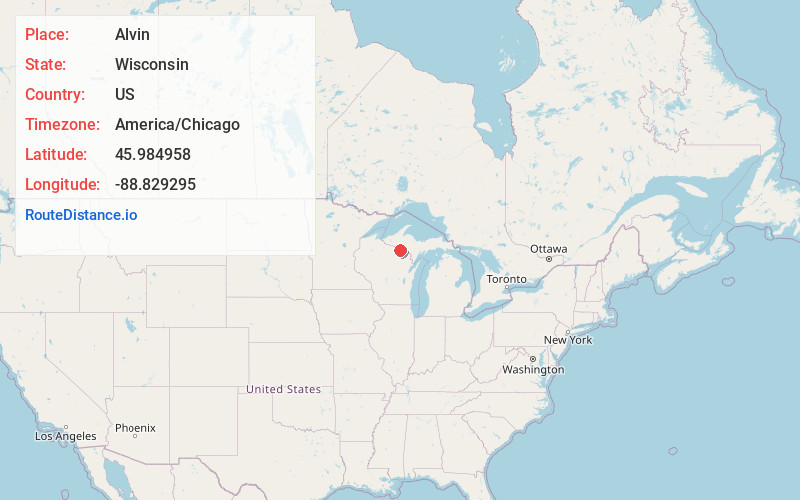 Map of Alvin