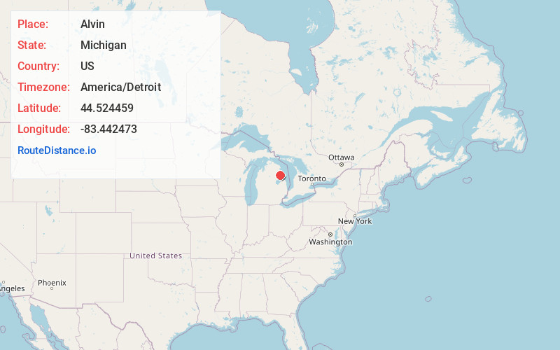 Map of Alvin