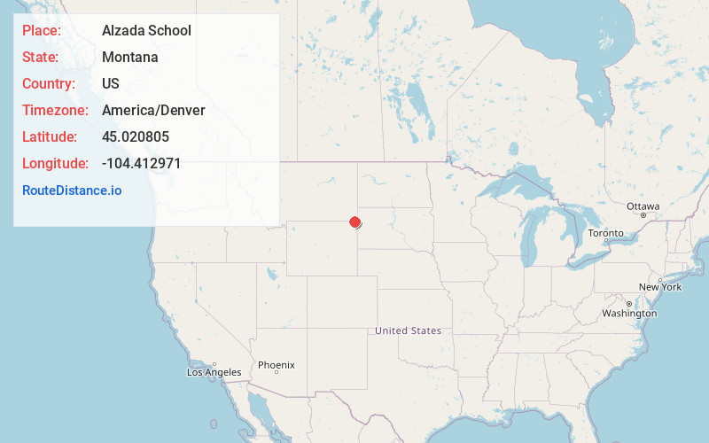 Map of Alzada School