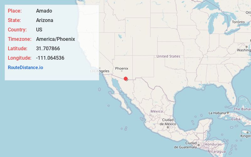 Map of Amado