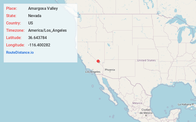 Map of Amargosa Valley