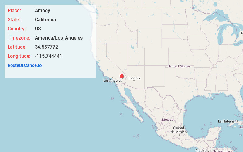 Map of Amboy