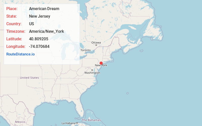 Map of American Dream