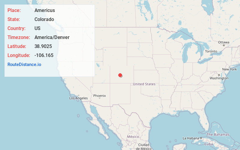 Map of Americus