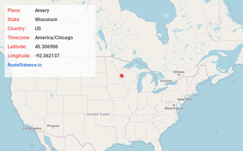 Map of Amery