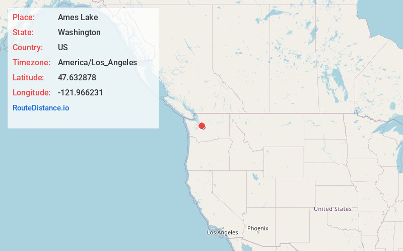 Map of Ames Lake