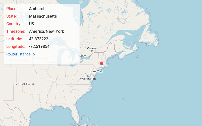 Map of Amherst
