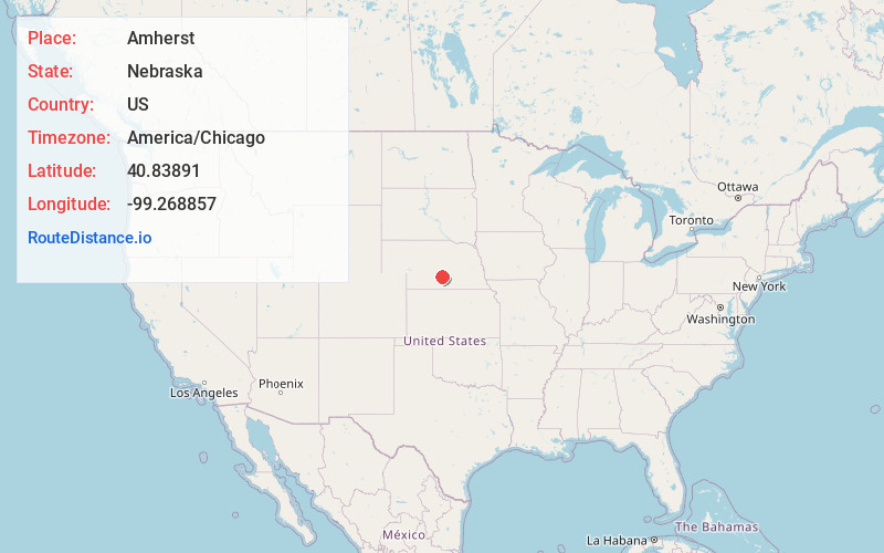 Map of Amherst