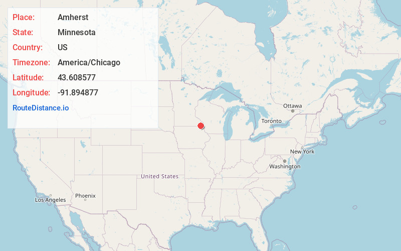 Map of Amherst