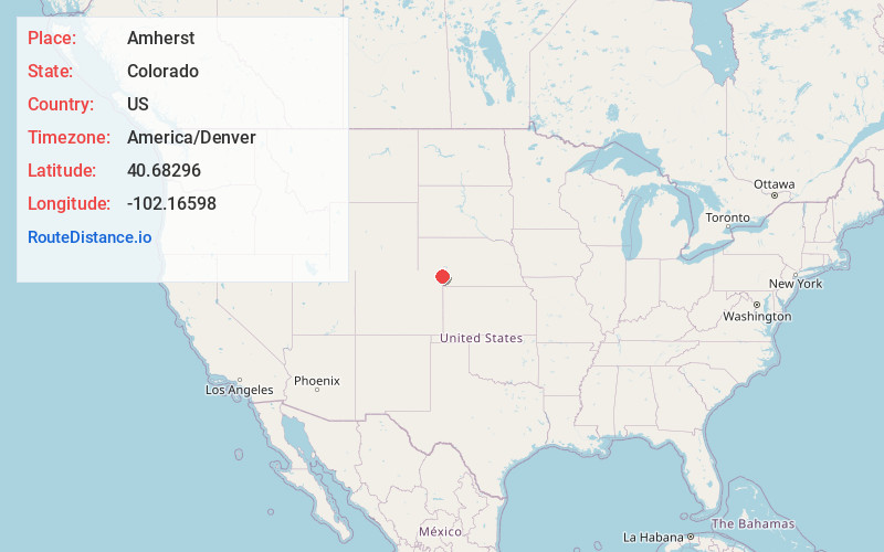 Map of Amherst