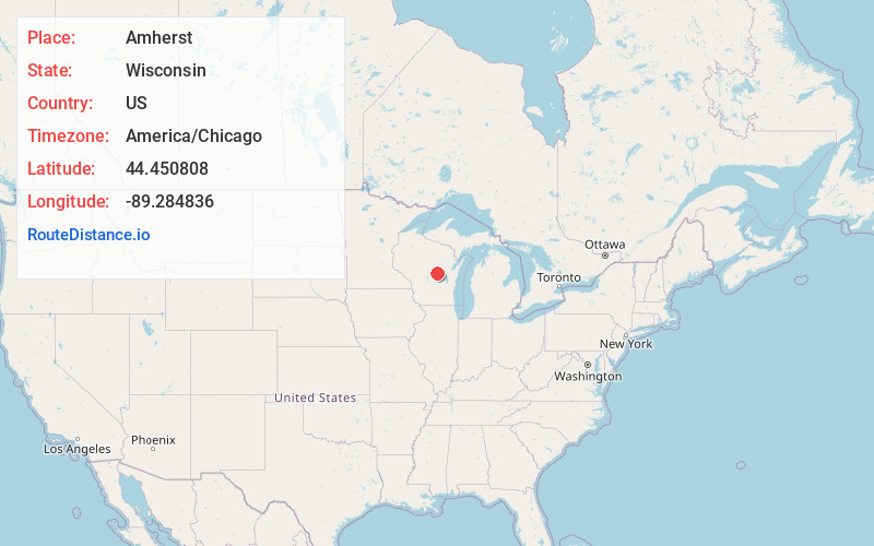 Map of Amherst