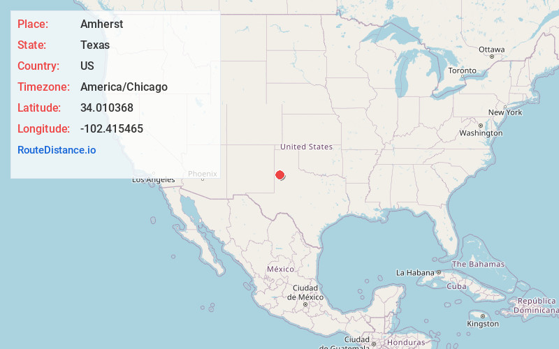 Map of Amherst